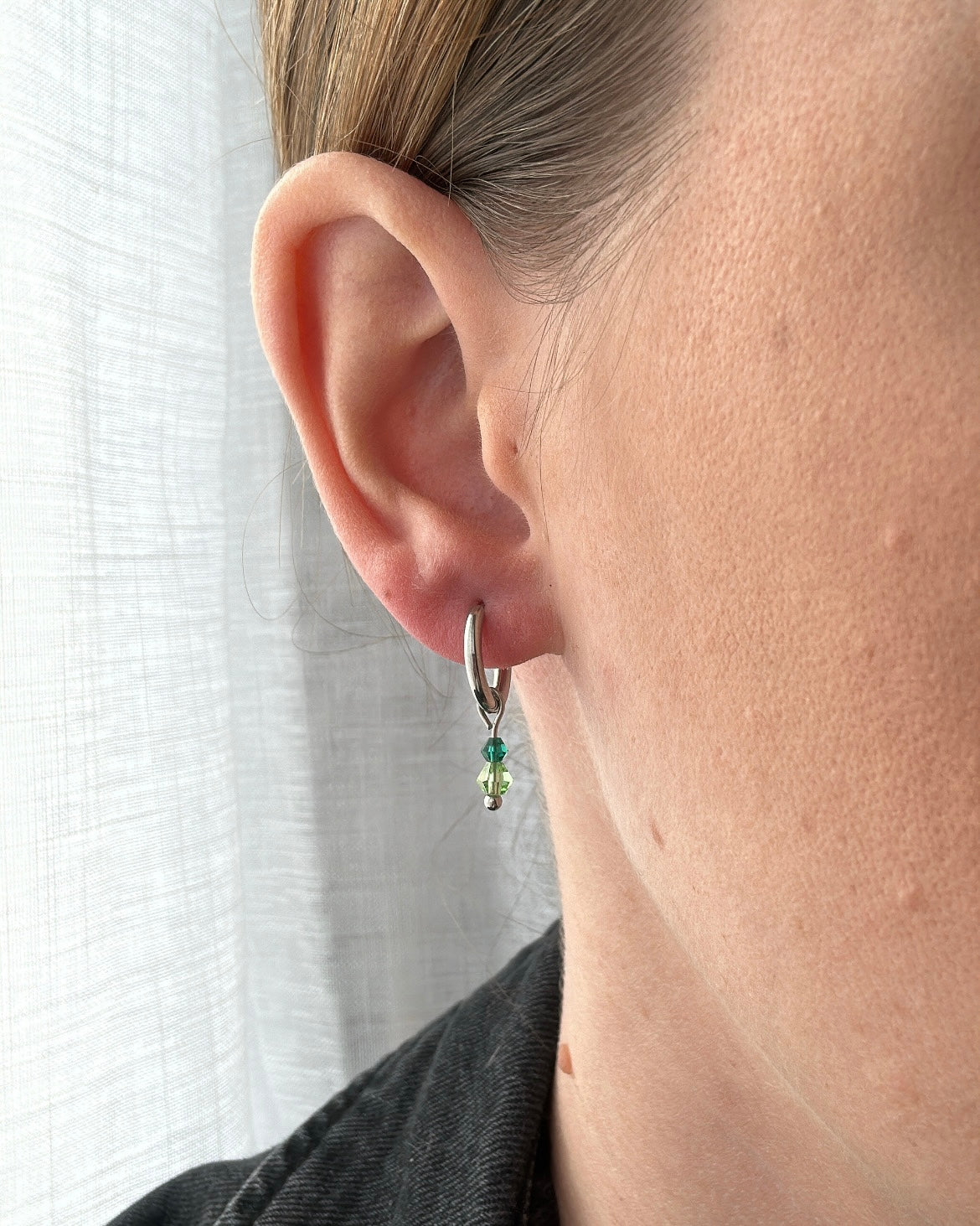 Boucles d’oreilles SACHA verte