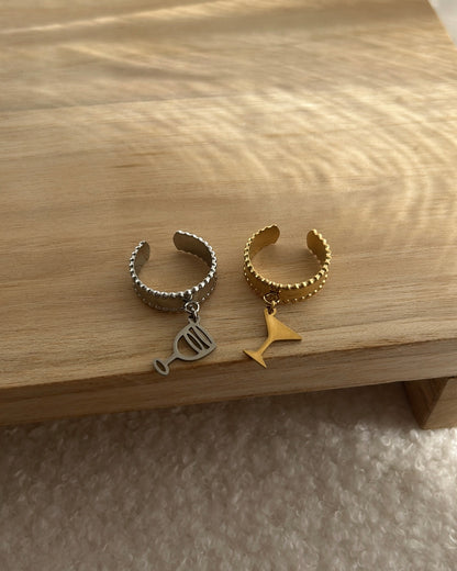 Bague personnalisée anneau perlé