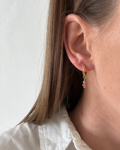 Boucles d’oreilles SACHA rose