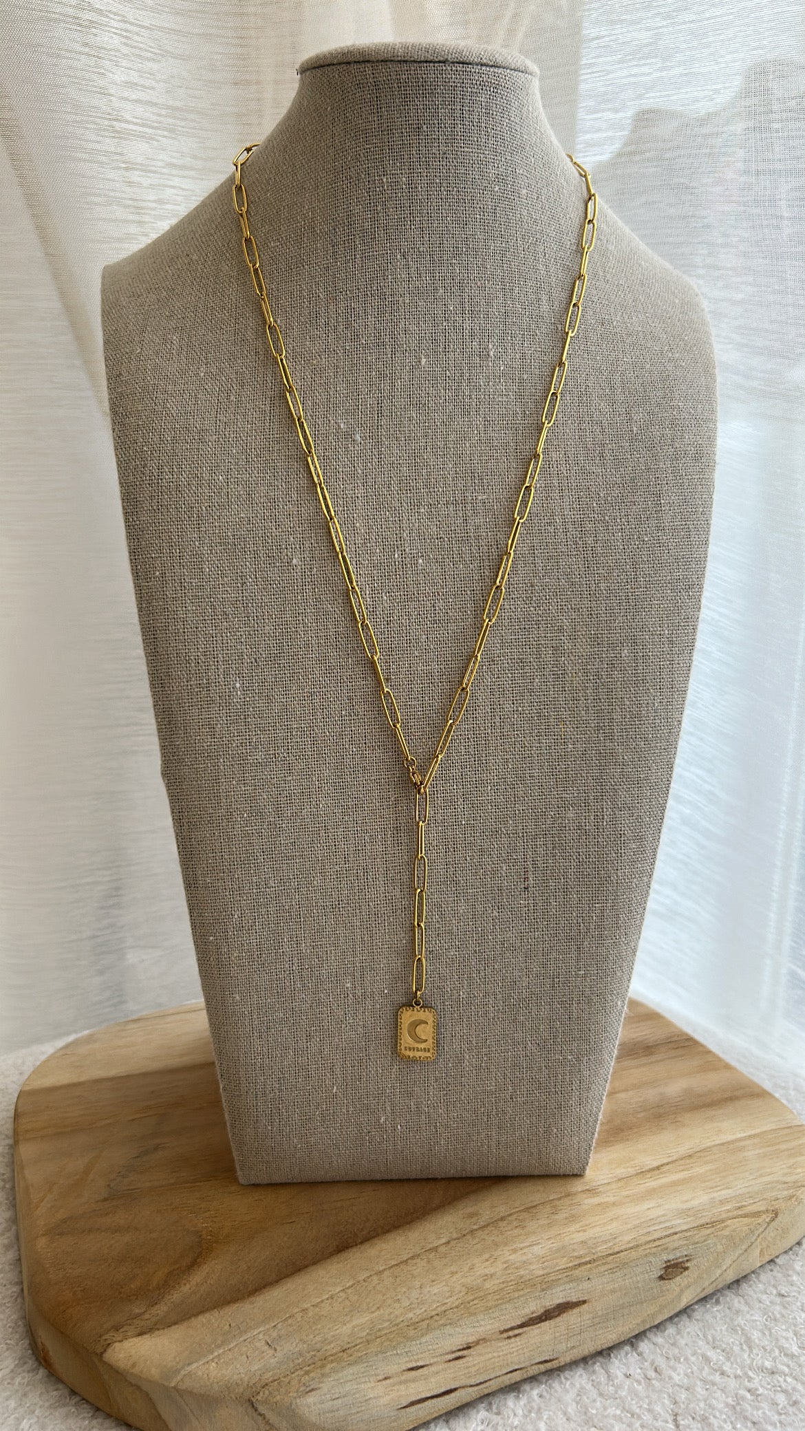 Collier CONSTANCE lune | Or