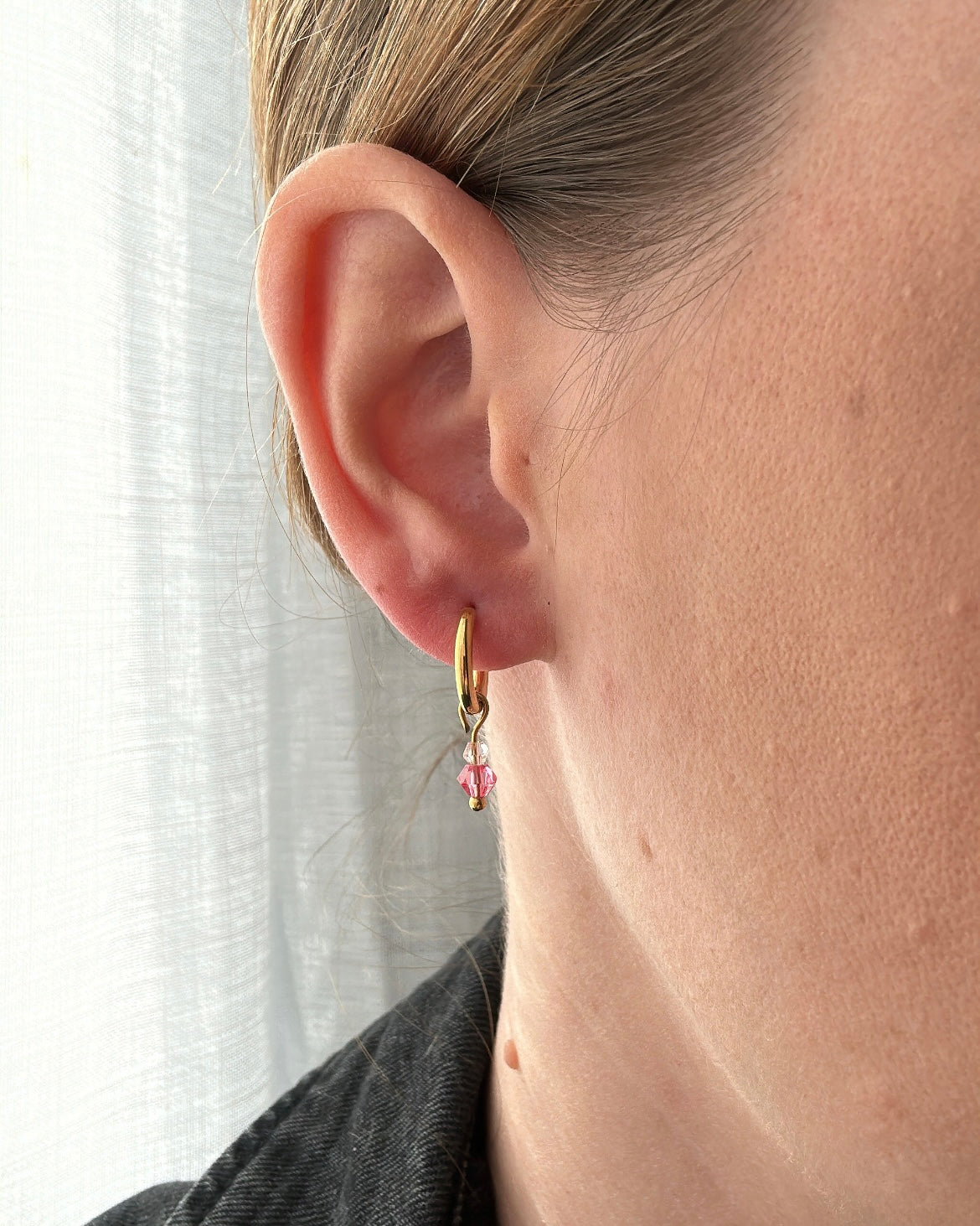 Boucles d’oreilles SACHA rose