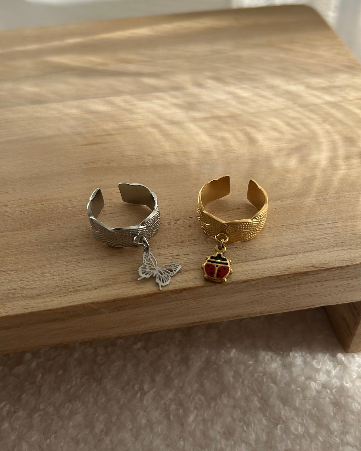 Bague personnalisée anneau tressé