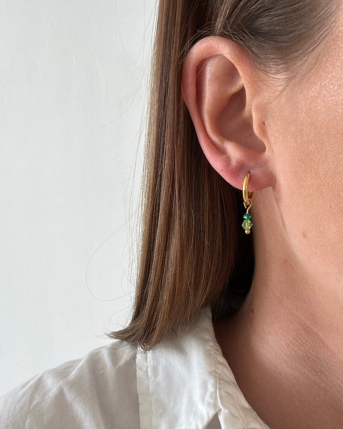 Boucles d’oreilles SACHA verte