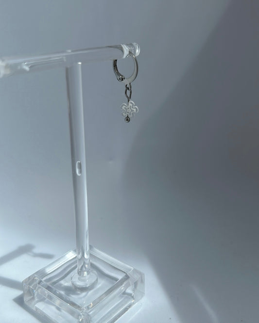 Monoboucle fleur | Argent