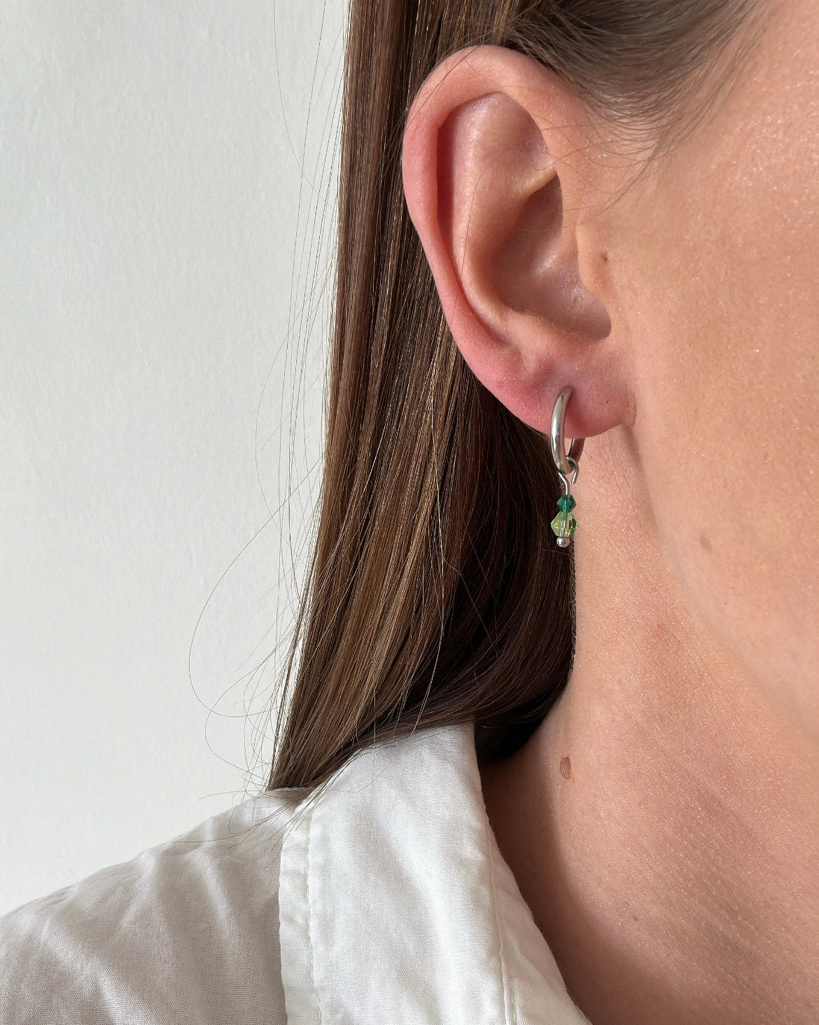 Boucles d’oreilles SACHA verte
