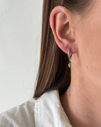 Boucles d’oreilles SACHA verte
