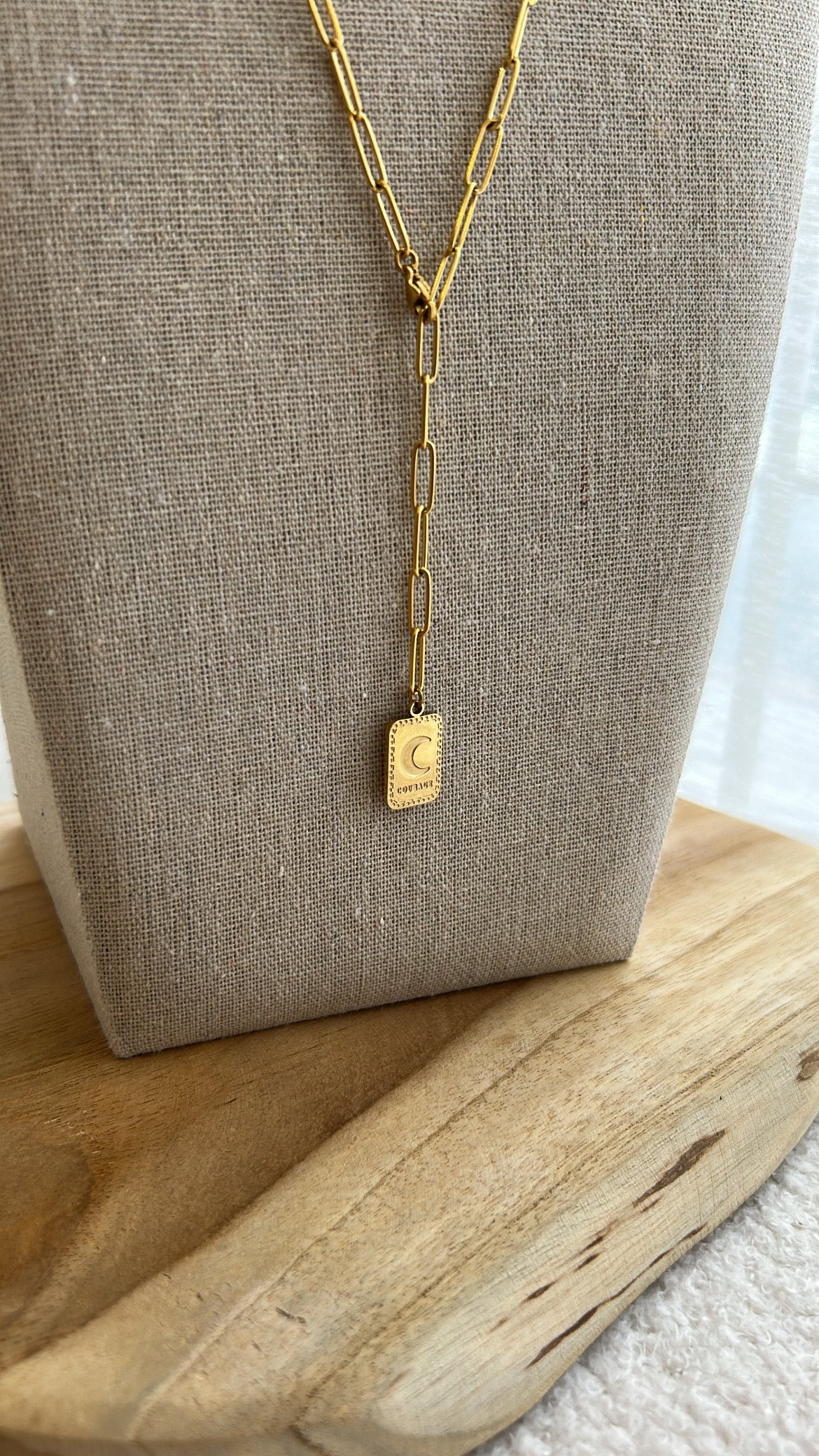 Collier CONSTANCE lune | Or