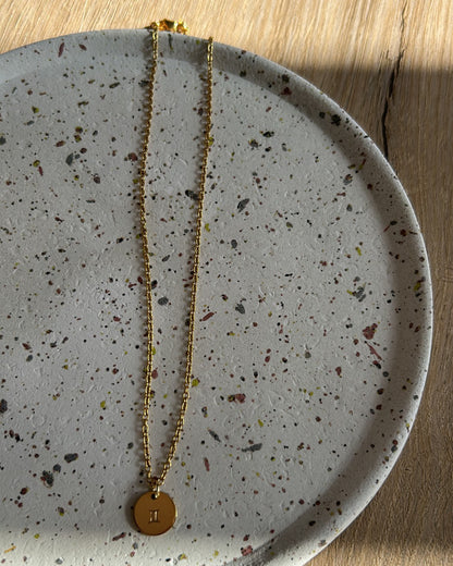 Personalized Necklace 1 medal | Gold